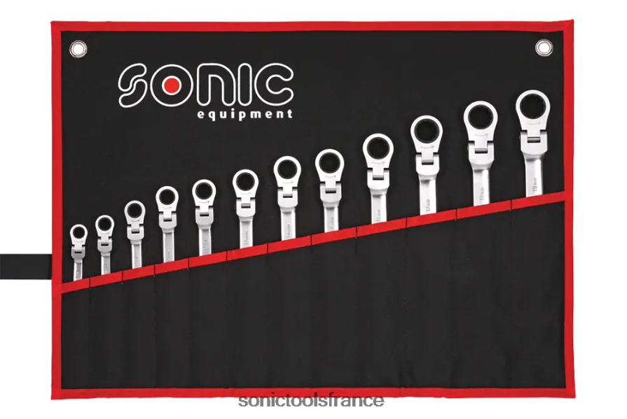 Sonic clé à cliquet flexible 12pt. set en pochette 12 pcs dernier N8FZ60345