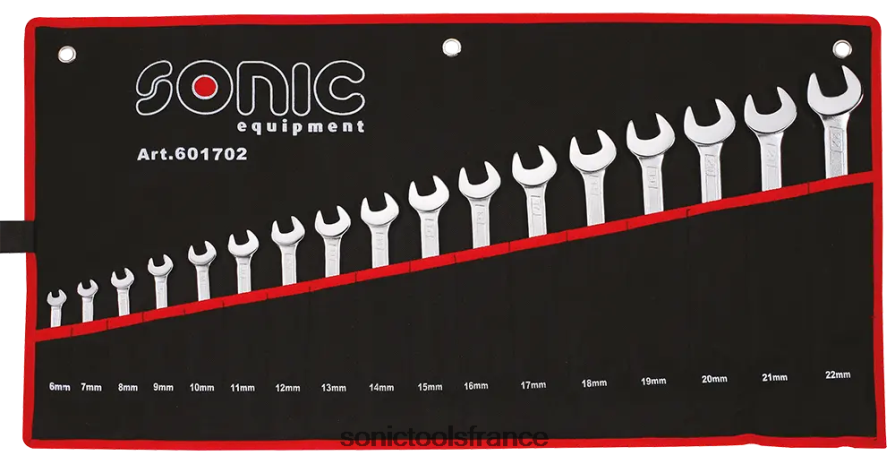 Sonic jeu de clés mixtes en pochette 17 pièces fiable N8FZ60340