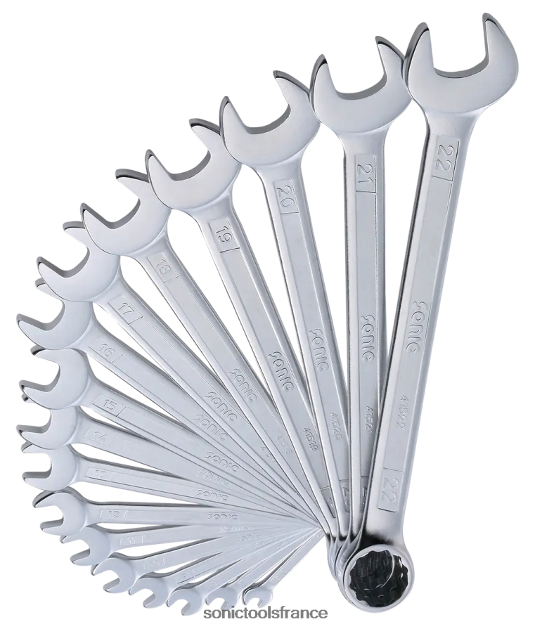 Sonic jeu de clés mixtes en pochette 17 pièces fiable N8FZ60340