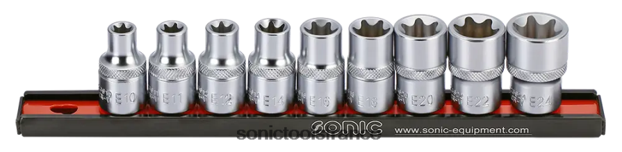 Sonic jeu de douilles 1/2" tx-e sur rail 9 pcs dernier N8FZ60939