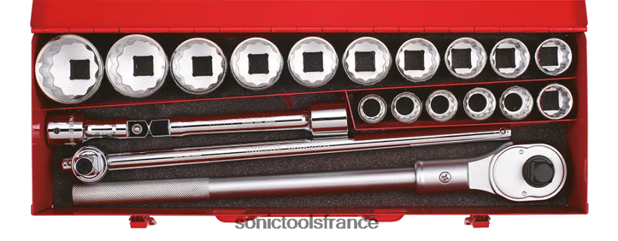 Sonic jeu de douilles 3/4" 12 pts, 20 pièces fiable N8FZ60946