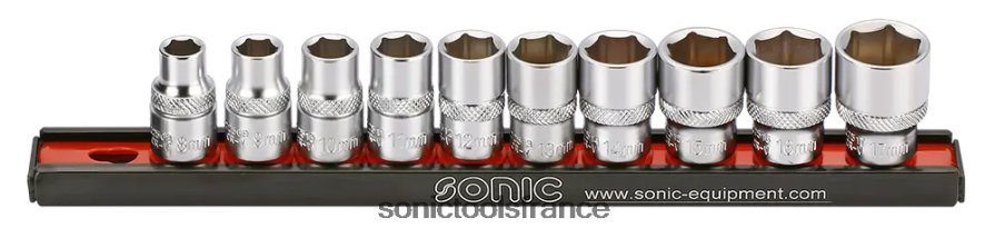 Sonic jeu de douilles 3/8" sur rail 10 pièces classique N8FZ60948