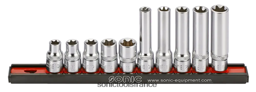 Sonic jeu de douilles 3/8" tx-e sur rail 10 pcs pratique N8FZ60949