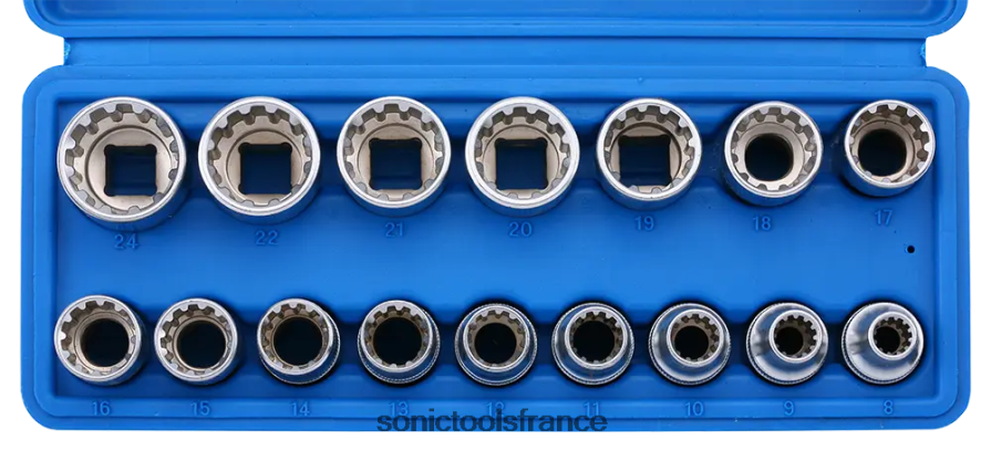 Sonic jeu de douilles multifonctions 1/2" 16 pièces classique N8FZ60936