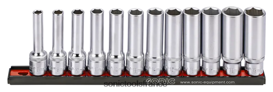 Sonic jeu de douilles profondes sur rail 1/2" 12pcs dernier N8FZ60329