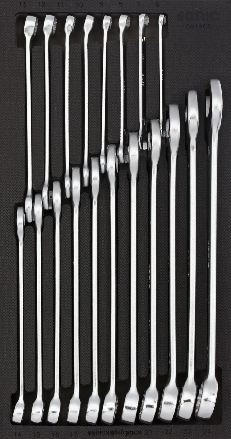 Sonic jeu de clés mixtes sfs 1/3 19 pièces pratique N8FZ60797