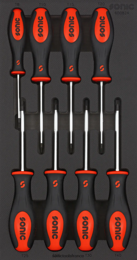Sonic jeu de tournevis tx sfs 1/3 8-pcs pratique N8FZ60829