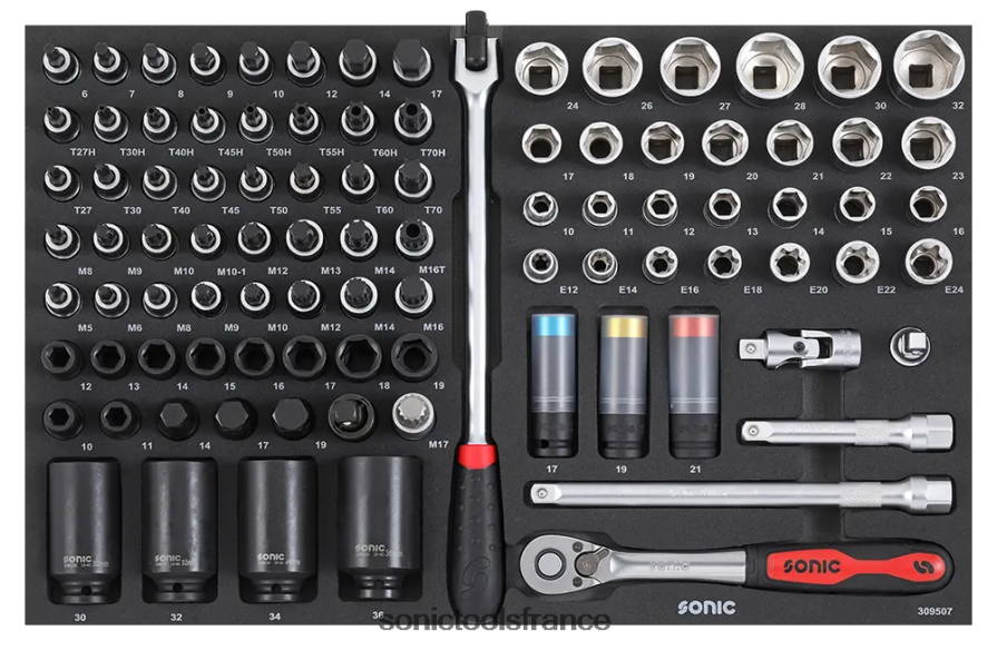 Sonic ensemble combiné 1/2" sfs 95-pcs dernier N8FZ60843