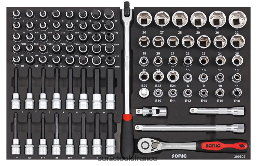 Sonic ensemble combiné 1/2" sfs 95-pcs fiable N8FZ60842