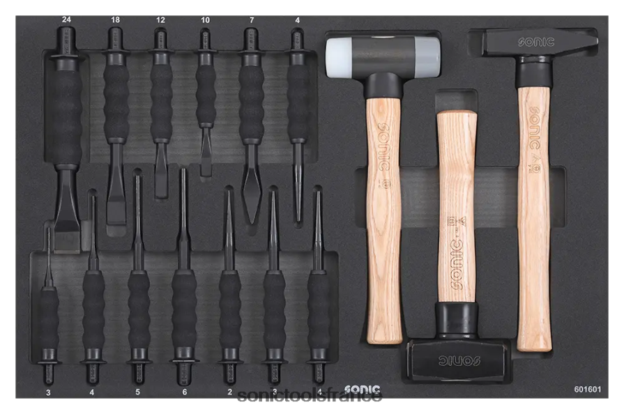 Sonic jeu de burins et de marteaux sfs 16 pcs dernier N8FZ60233