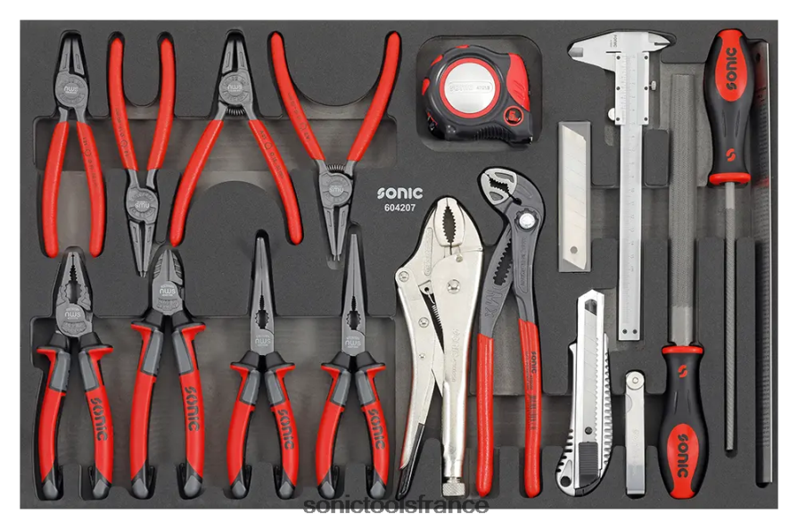 Sonic jeu de pinces sfs 18-pcs (moto) pratique N8FZ60873