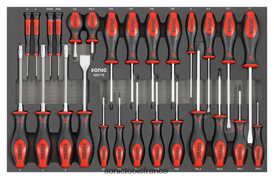 Sonic jeu de tournevis sfs 27 pièces classique N8FZ60880