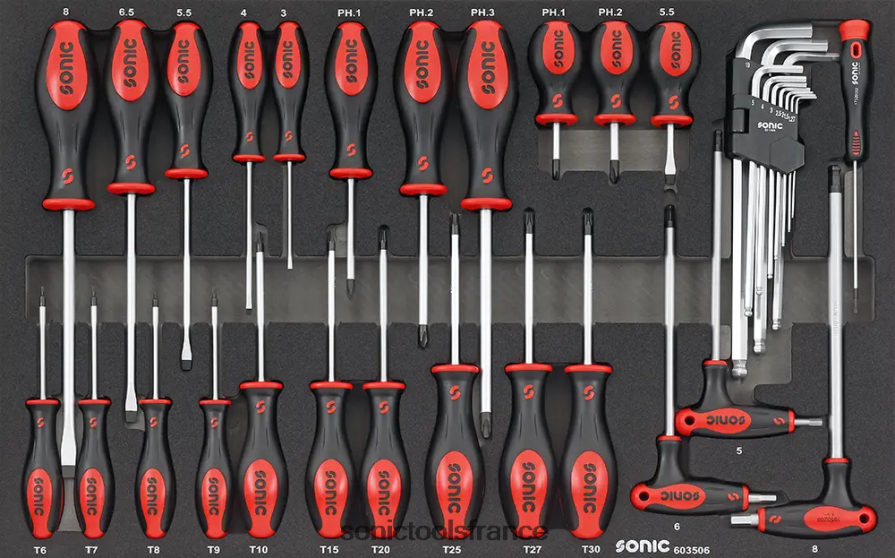 Sonic jeu de tournevis sfs 35 pièces pratique N8FZ60881