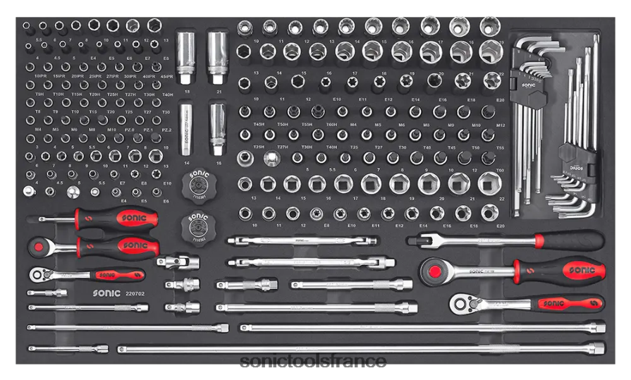 Sonic Ensemble combiné ejumbo 207 pièces 1/4 et 3/8 fiable N8FZ60244