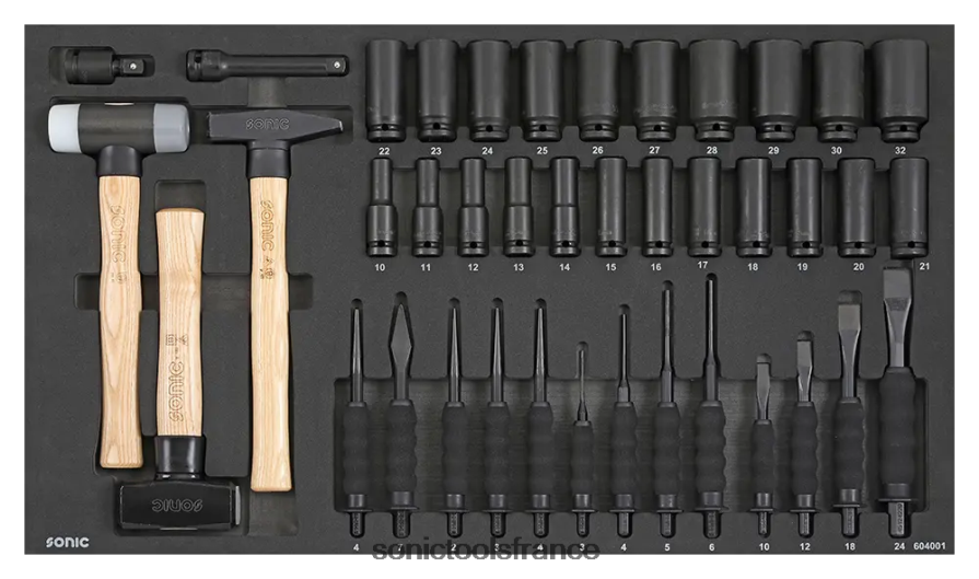 Sonic Jeu de marteau burineur et percussion sfs 40 pcs classique N8FZ60238