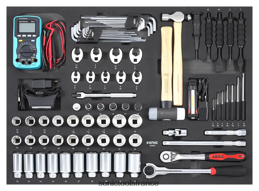 Sonic jeu combiné 1/2" sfs 86 pcs (aviation) fiable N8FZ60260