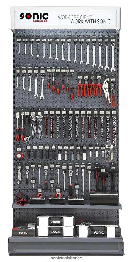 Sonic présentoir mural 1 mètre avec 94 articles (outils uniquement) pratique N8FZ60443