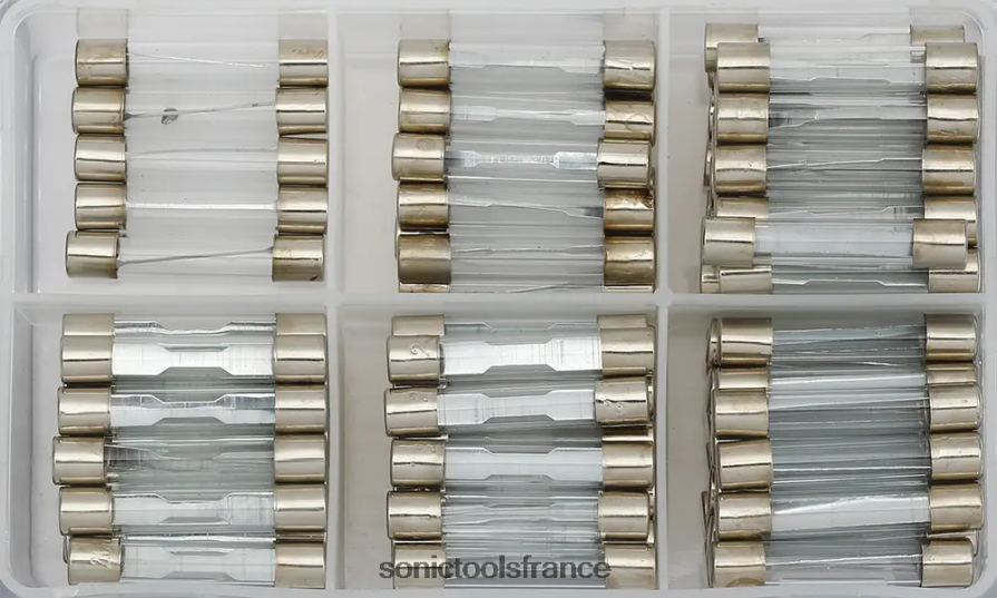 Sonic Assortiment de fusibles automatiques en verre 95 pièces fiable N8FZ601790