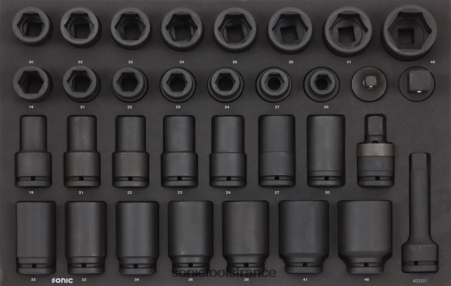 Sonic jeu de douilles à chocs 3/4" sfs 33 pcs dernier N8FZ60585