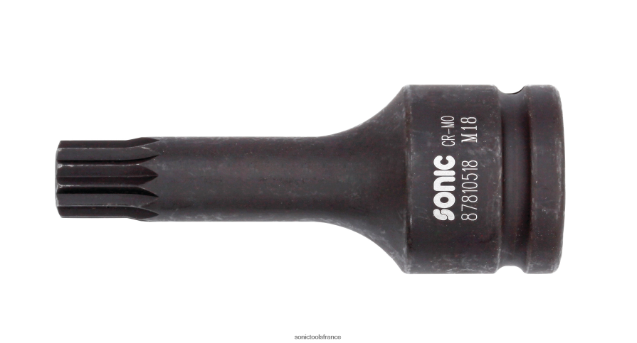 Sonic douille à embout cannelure à impact 3/4" m18 fiable N8FZ602090