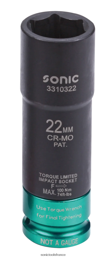 Sonic douille à chocs dynamométrique 1/2" 22mm classique N8FZ602084