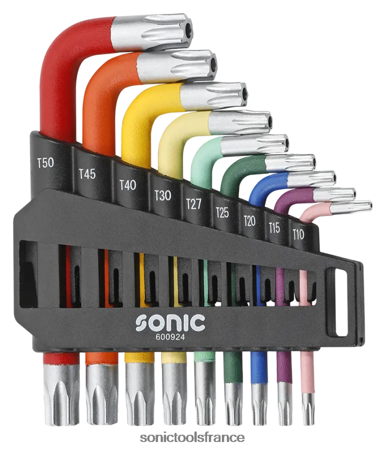 Sonic Jeu de 9 clés étoiles trapues, couleur classique N8FZ60992