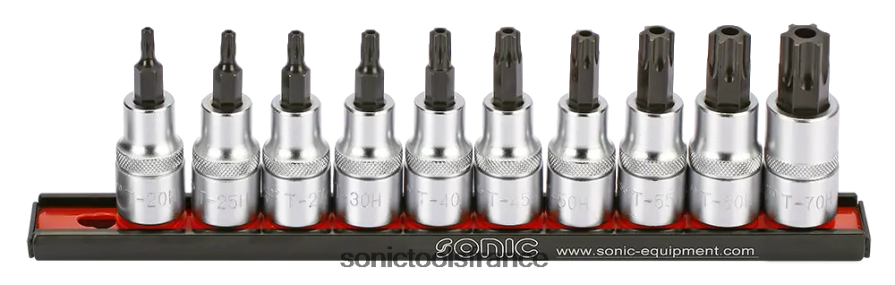 Sonic tx jeu de douilles inviolables sur rail 1/2" 10 pcs pratique N8FZ602161