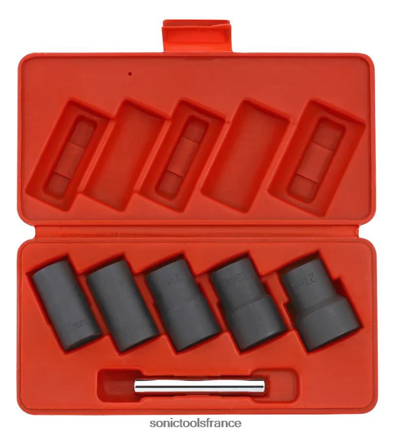 Sonic jeu de douilles spirales 1/2", 5 pièces pratique N8FZ60699