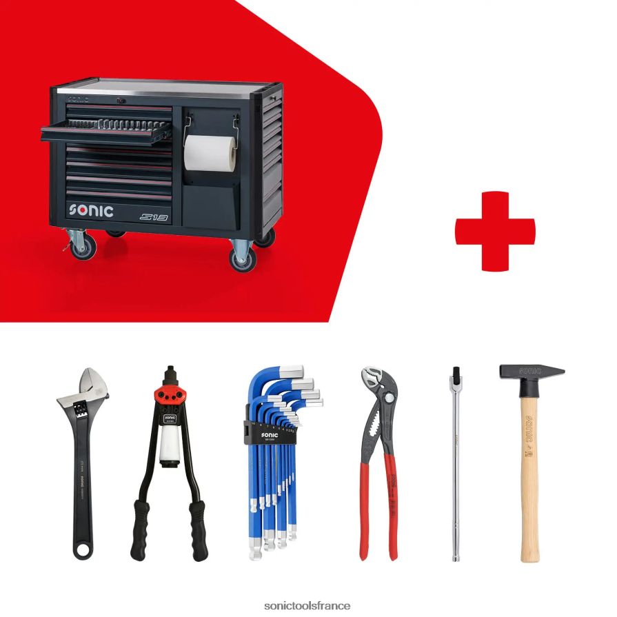 Sonic boîte à outils remplie next s13 540 pièces + outils dernier N8FZ6033
