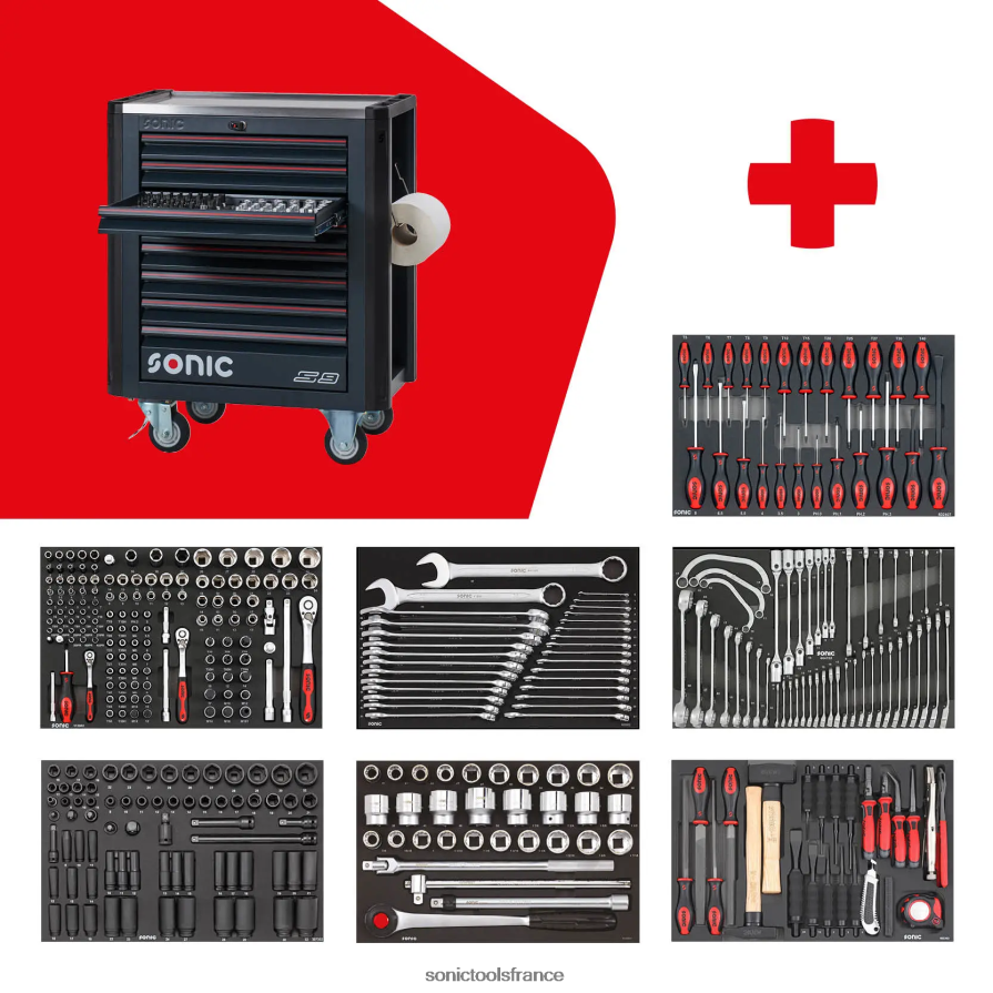 Sonic boîte à outils remplie next s9 368-pcs dernier N8FZ6017